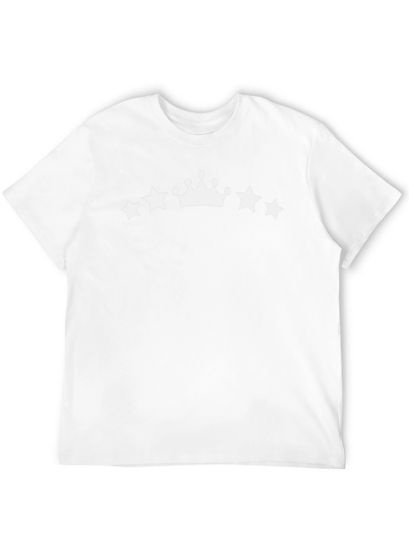 Stars & Crown Black T-Shirt - Stylish Casual Wear