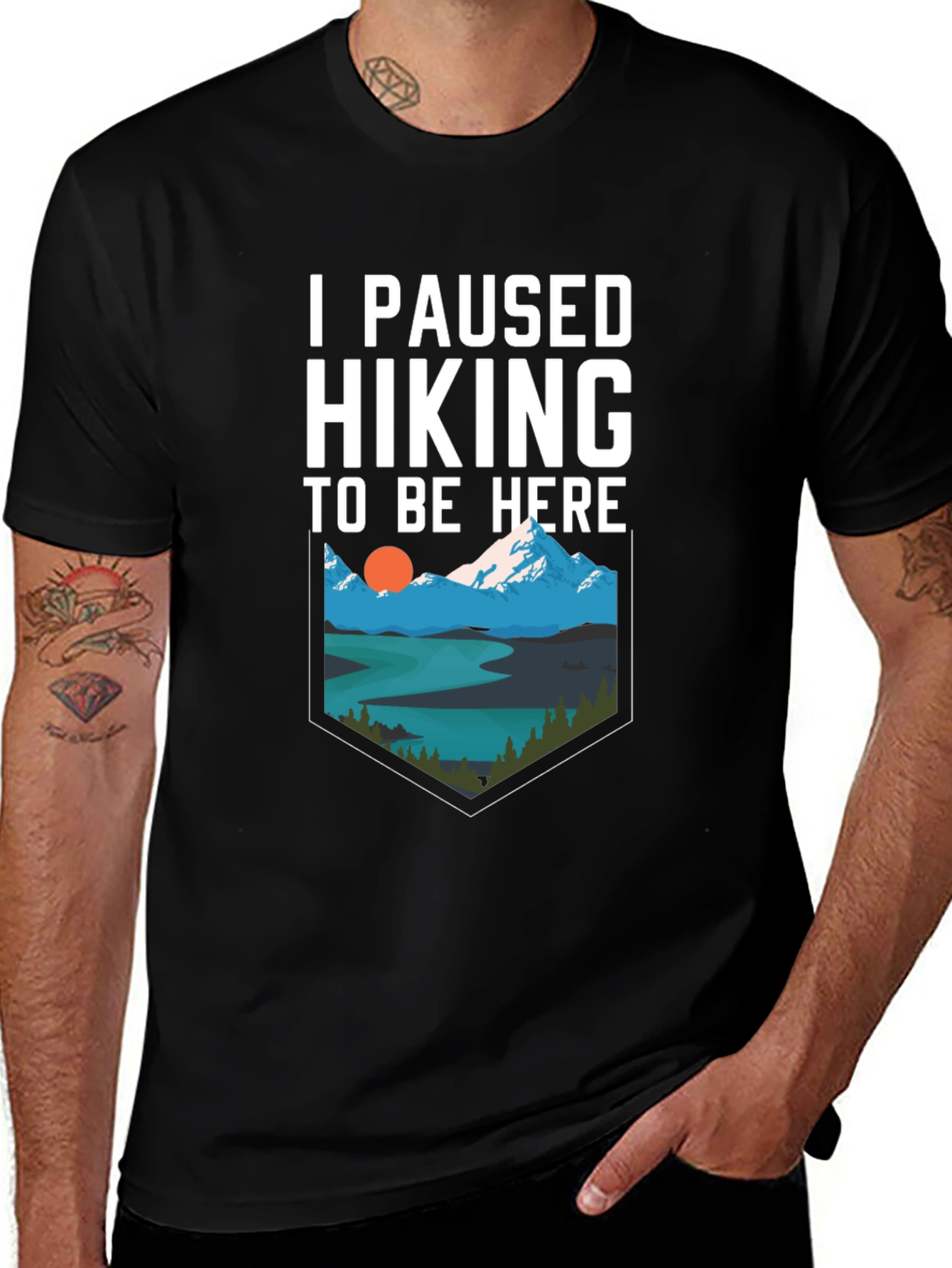 I Paused Hiking to Be Here Graphic Tee