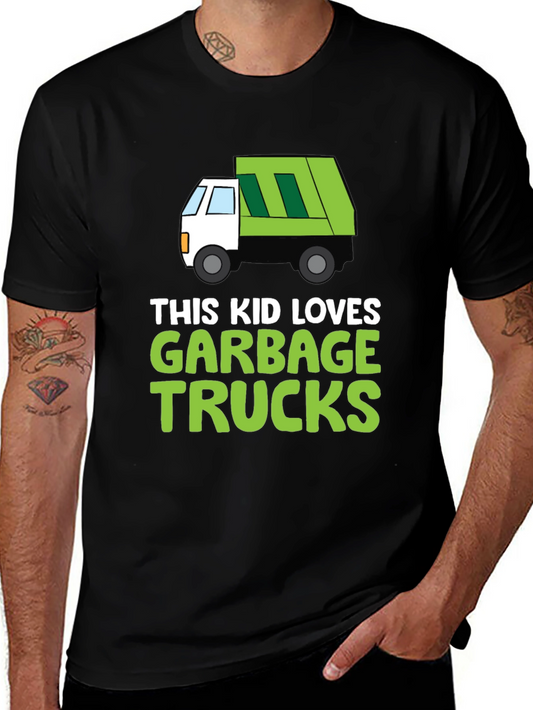 Kids Garbage Truck T-Shirt -  This Kid Loves Garbage Trucks