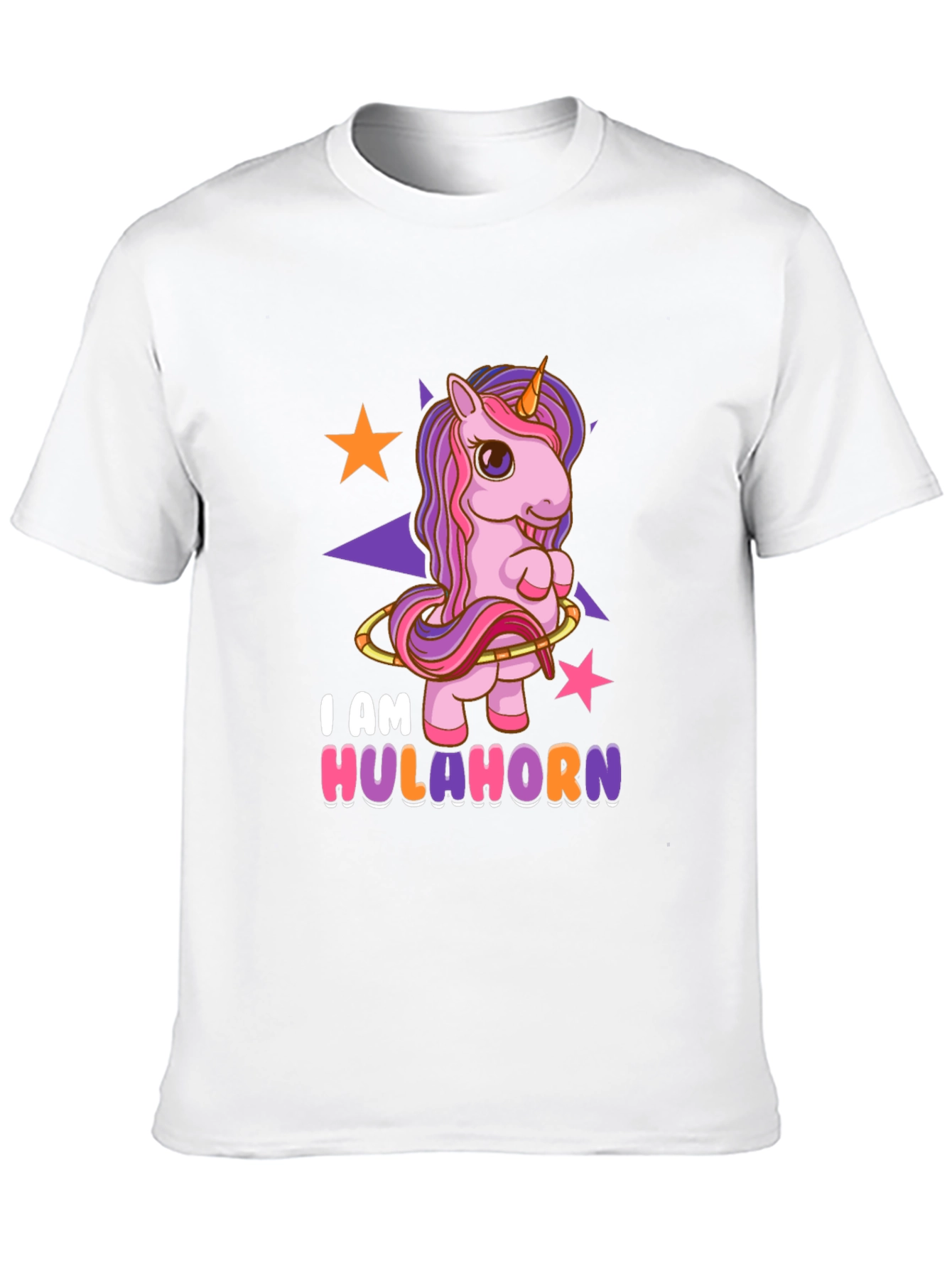 Hulahorn Unicorn Black T-Shirt