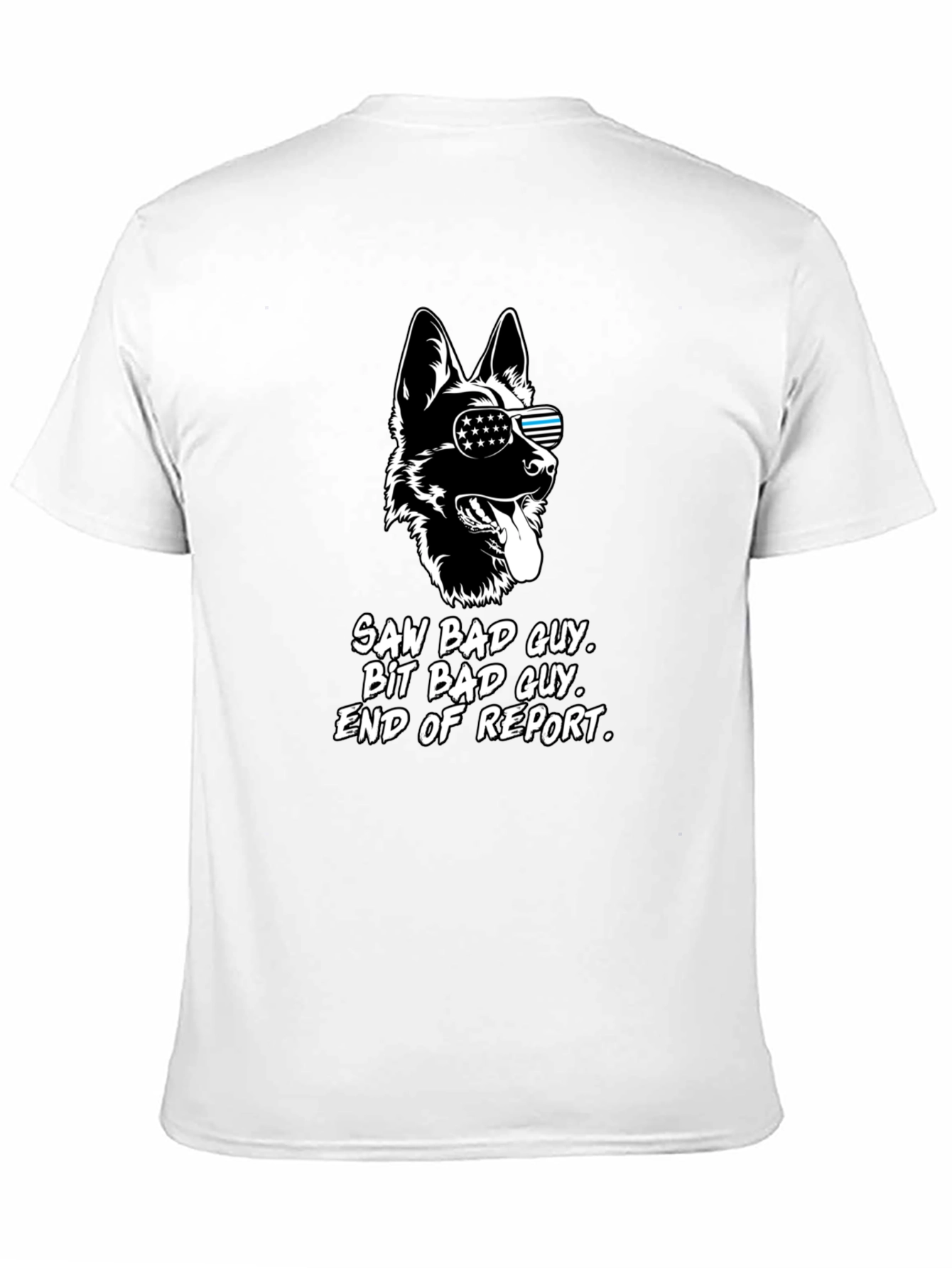 K9 Unit T-Shirt Saw Bad Guy Dog Design