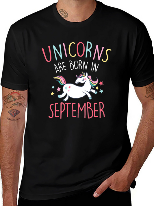 Unicorns Are Born In September T-Shirt