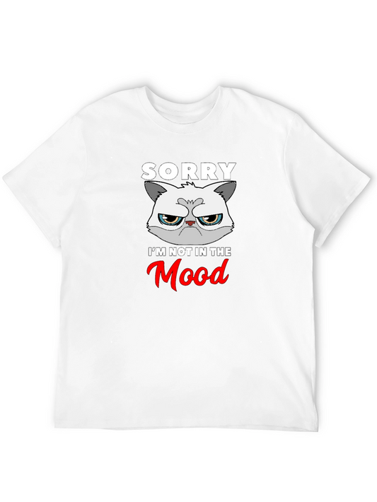 Grumpy Cat Sorry Not In The Mood Black T-Shirt