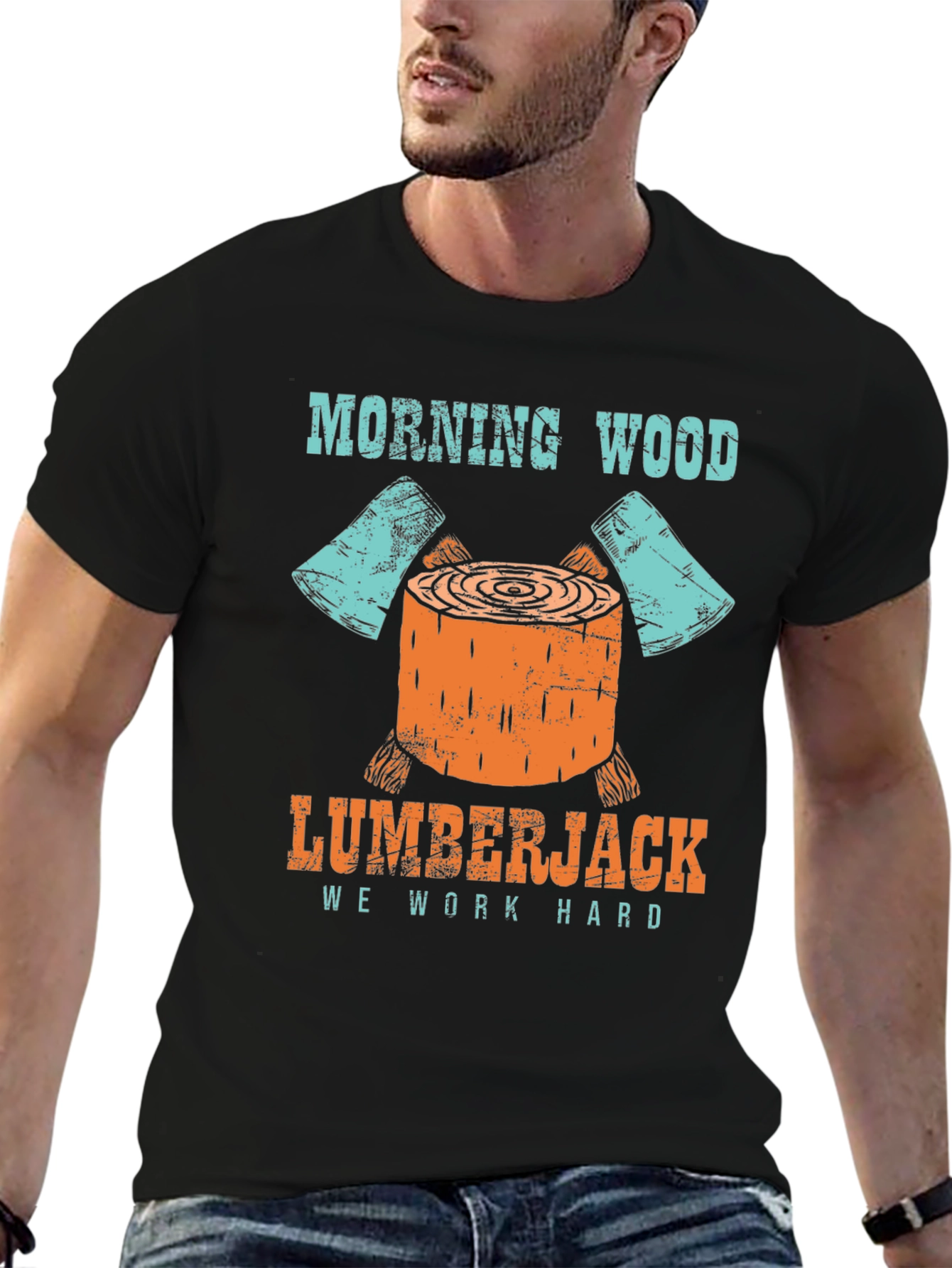 Morning Wood Lumberjack Graphic Tee