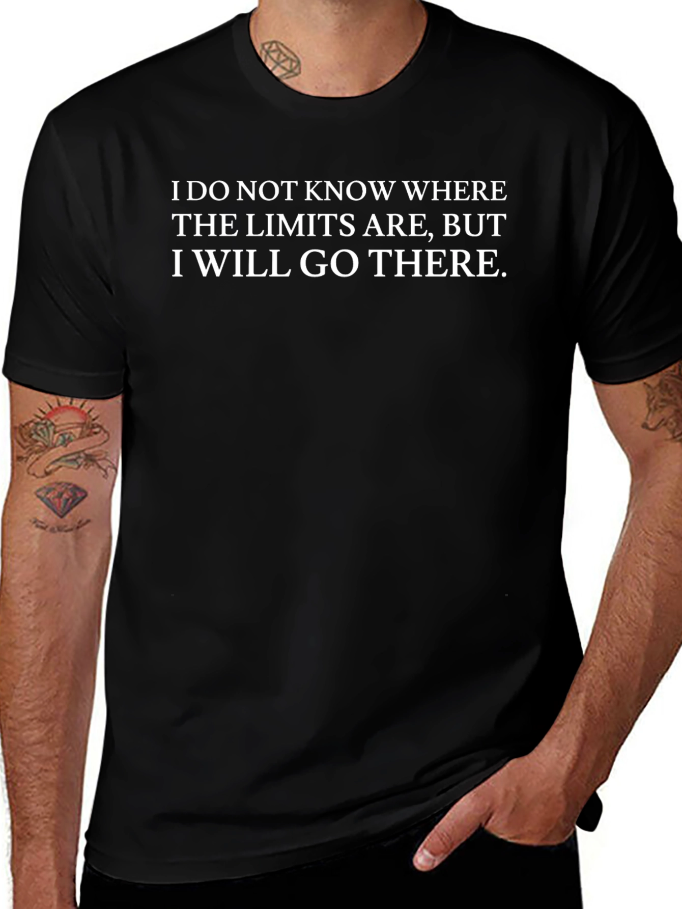 Humorous Limits Graphic T-Shirt