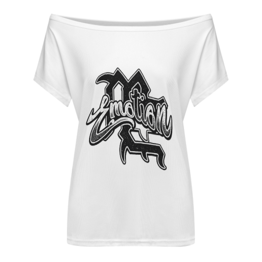 Emotion Graffiti Graphic Tee – Urban Streetwear Inspired Vintage Script Shirt(z416)