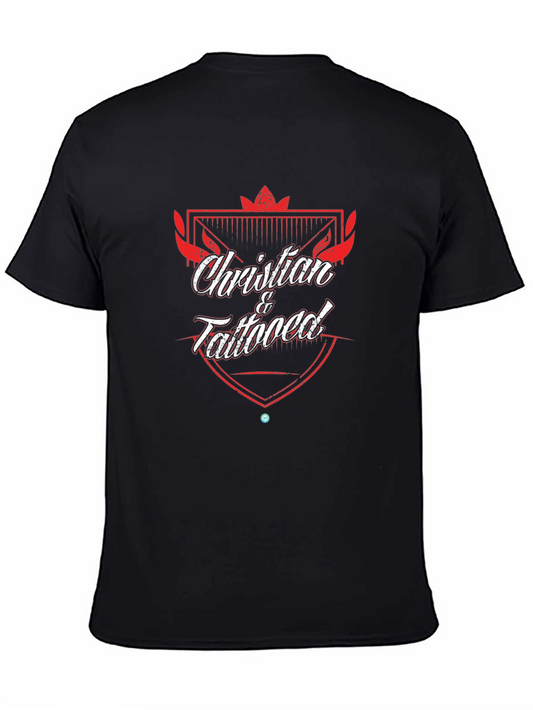 Christian & Tattooed Graphic Black T-Shirt