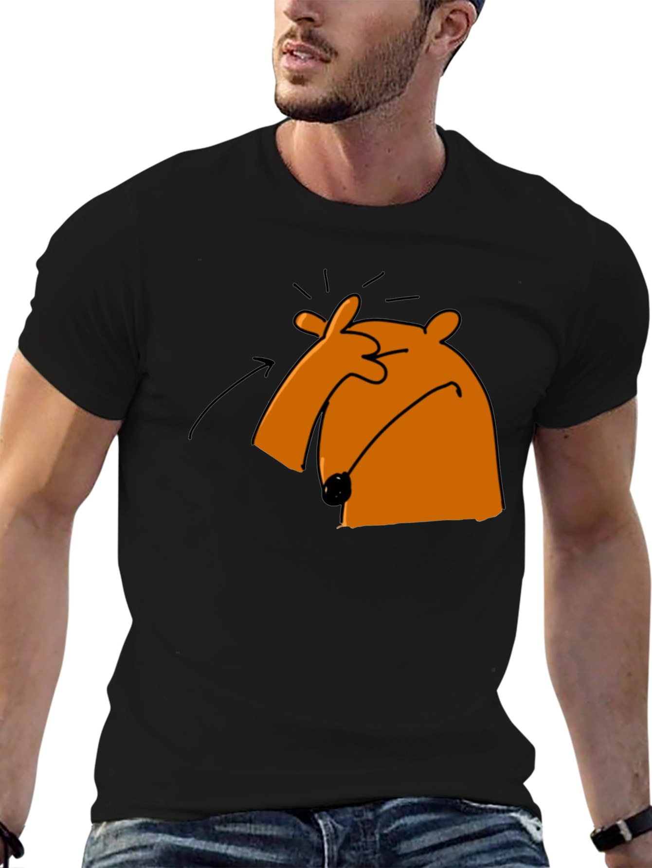 Funny Cartoon Bear Graphic T-Shirt