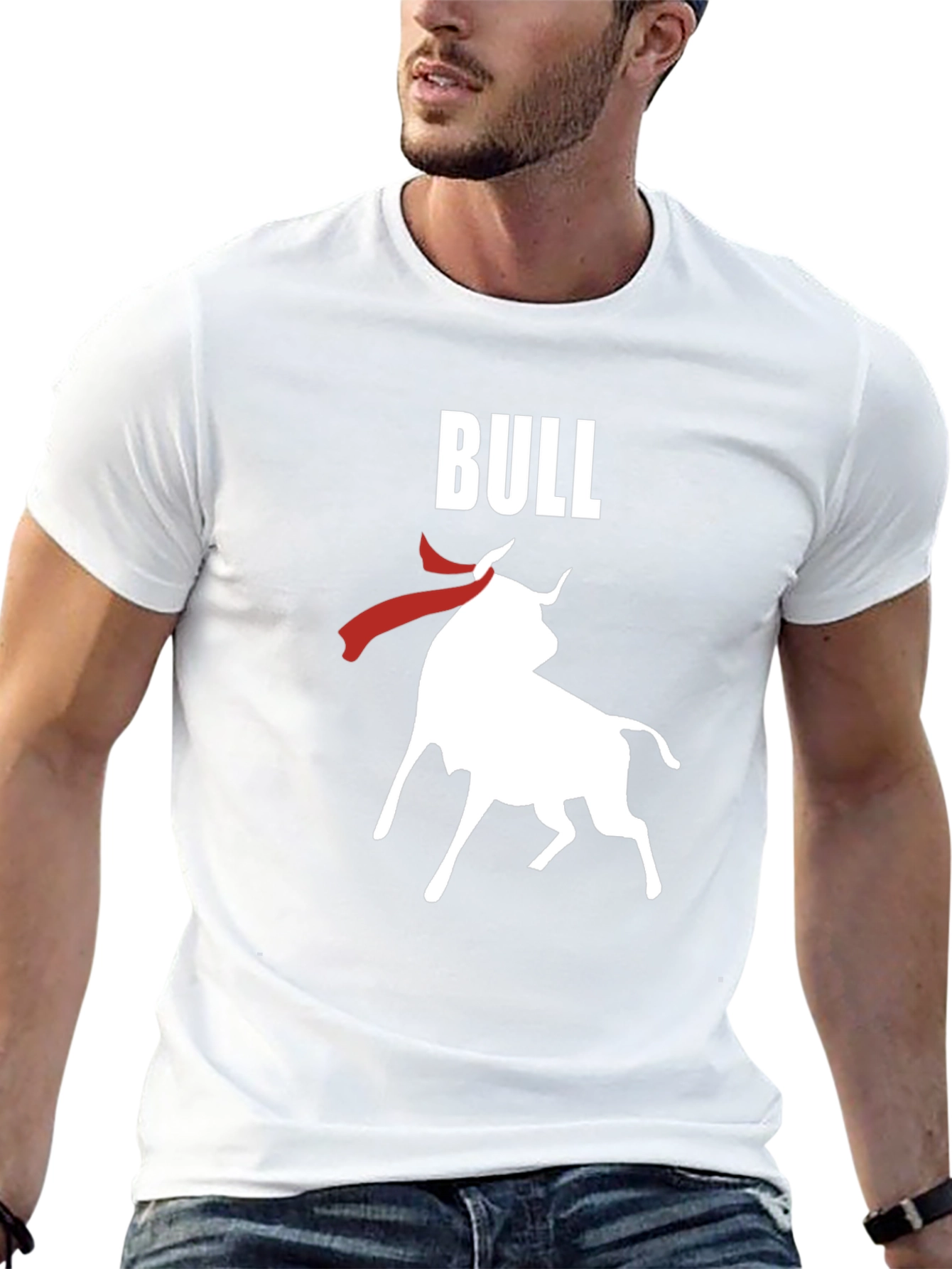 Bull Graphic T-Shirt - Bold Animal Design