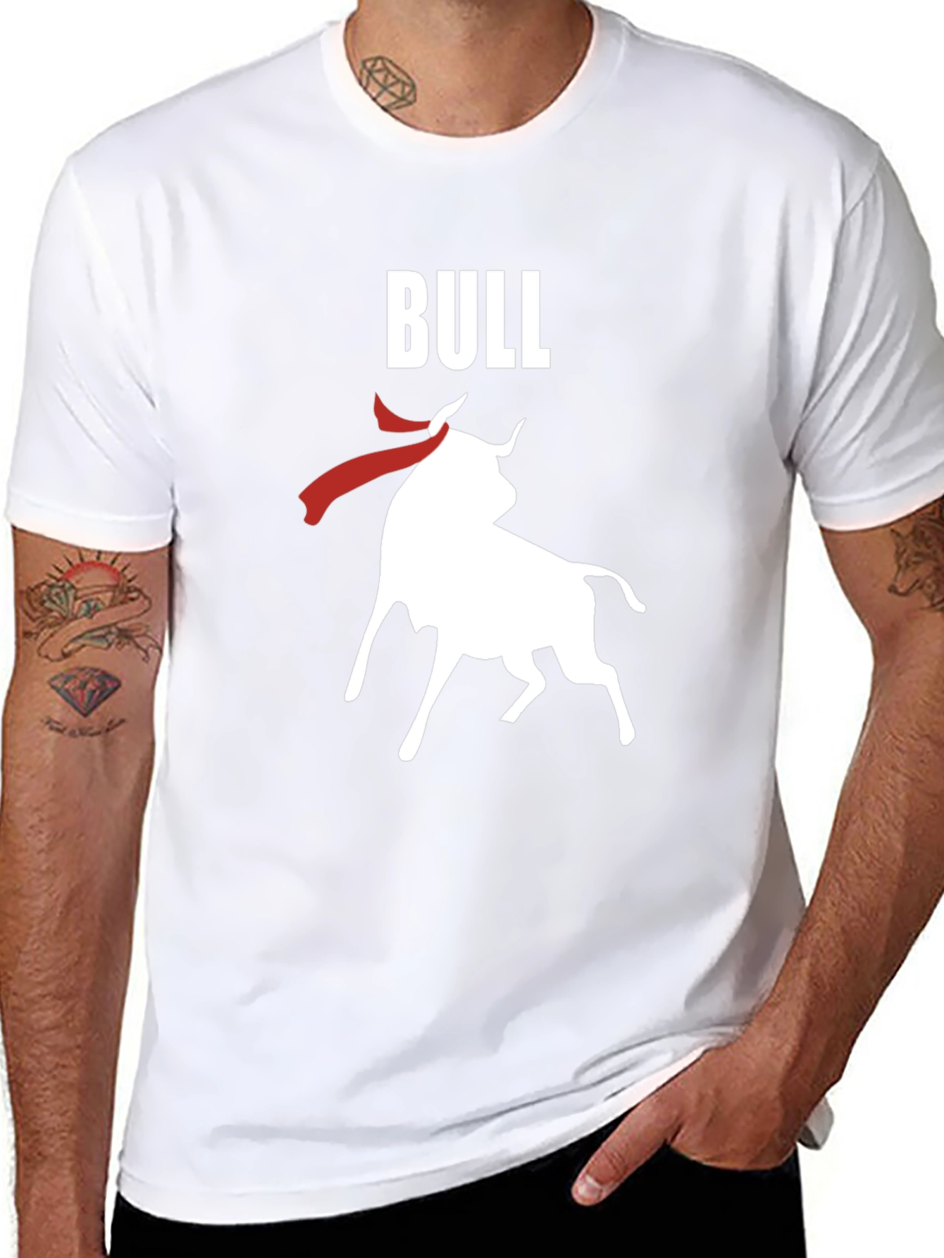 Bull Graphic T-Shirt - Bold Animal Design