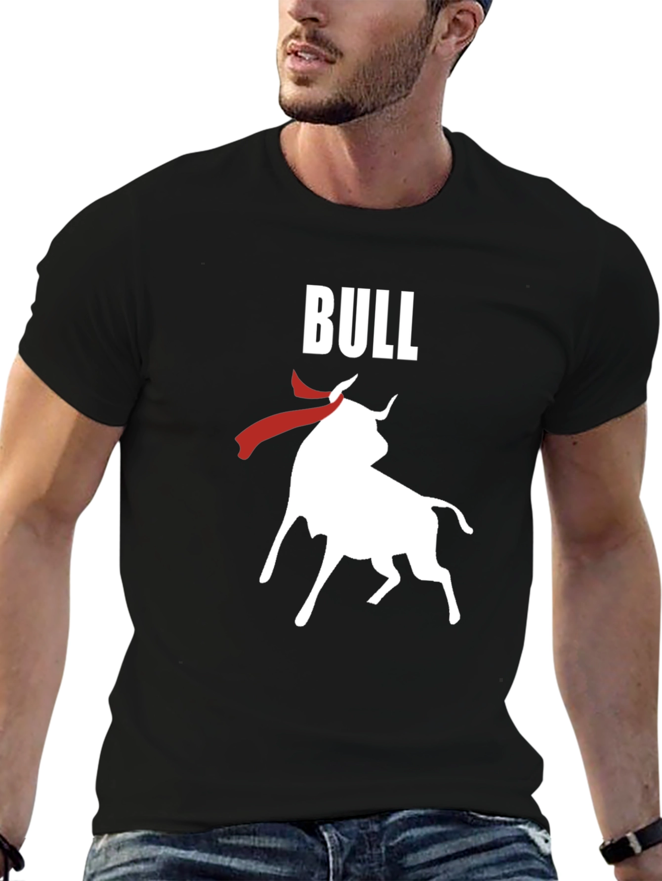 Bull Graphic T-Shirt - Bold Animal Design