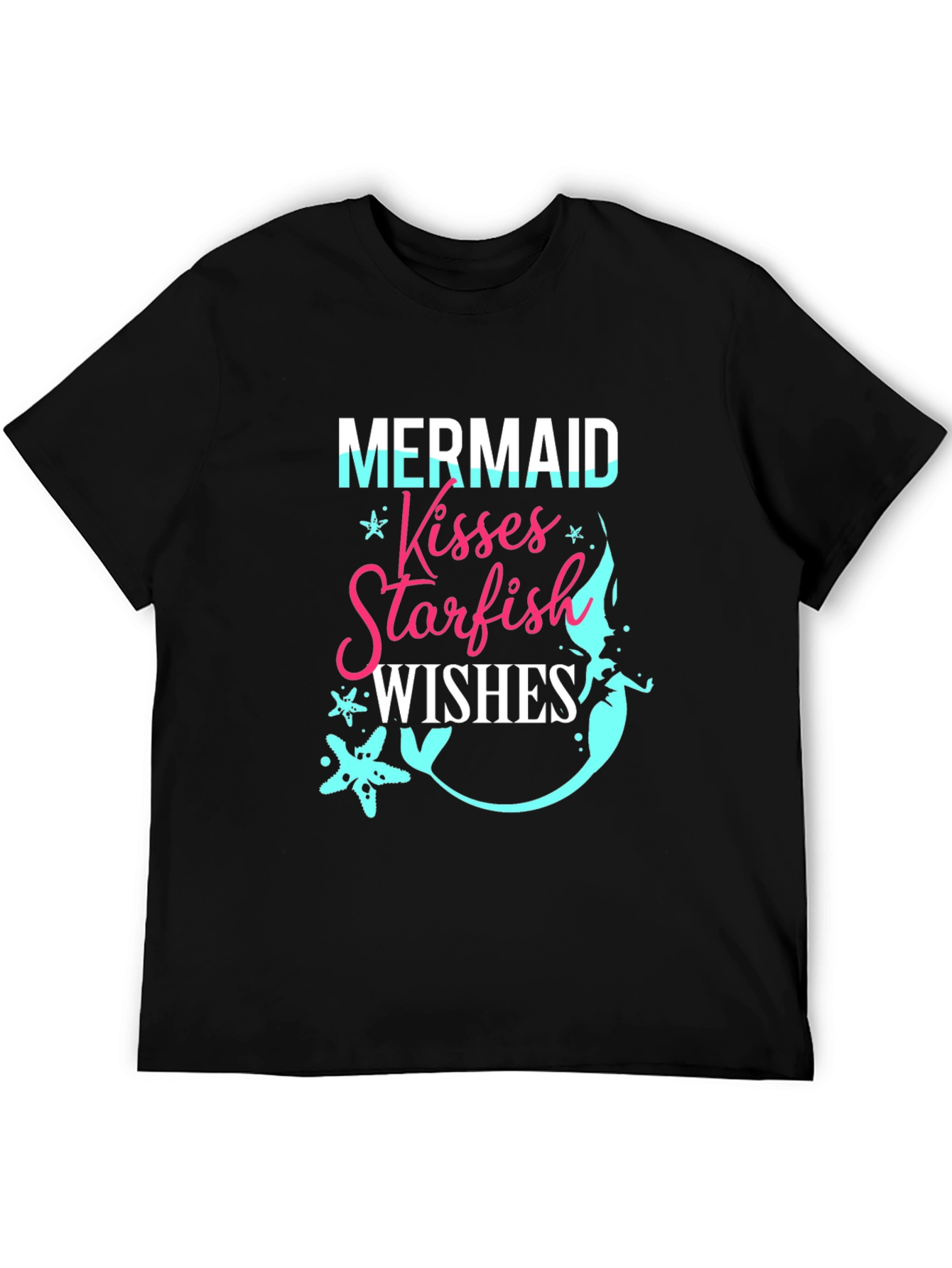 Mermaid Kisses Starfish Wishes Graphic T-Shirt