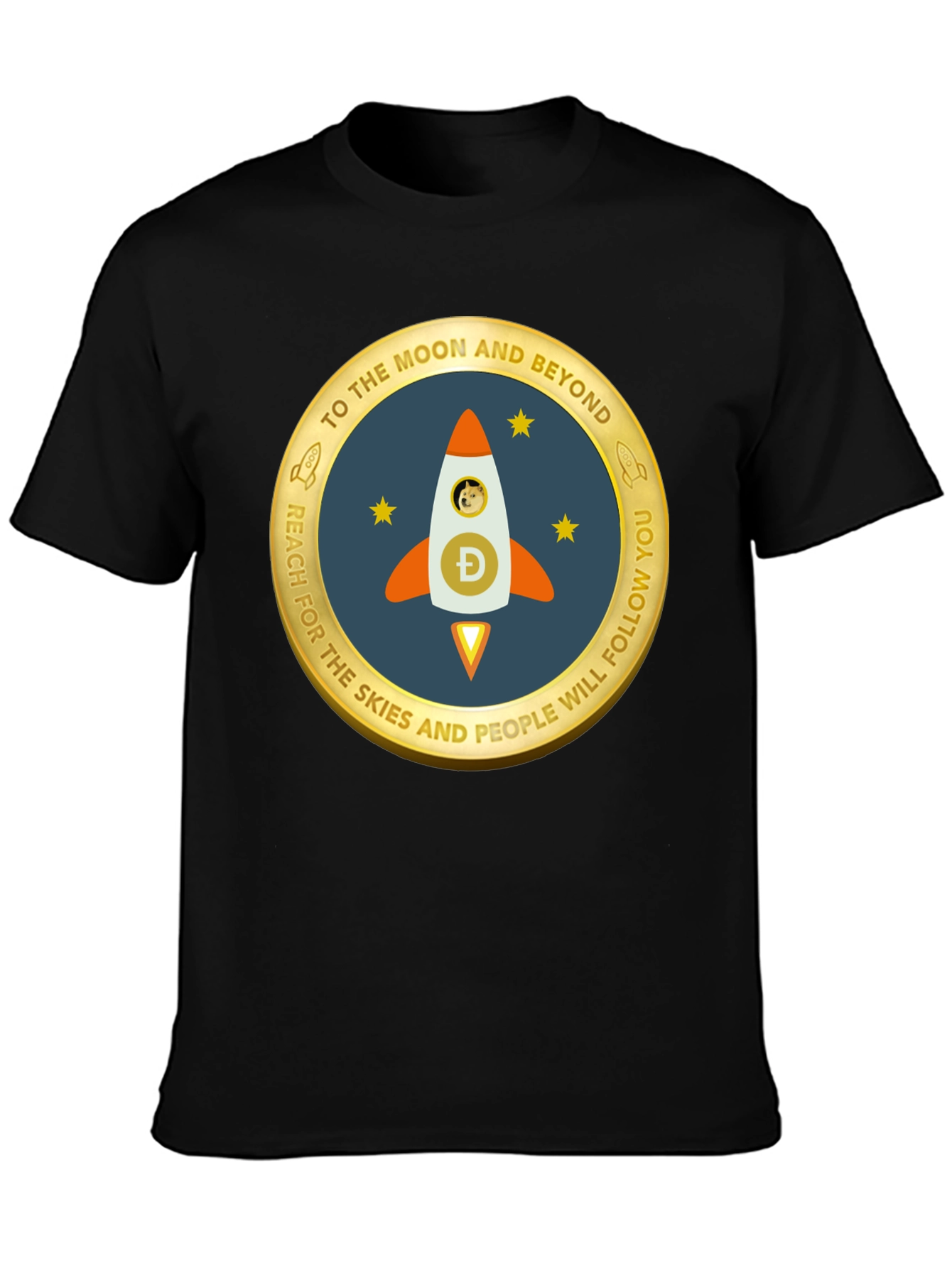Dogecoin Rocket T-Shirt - To The Moon!