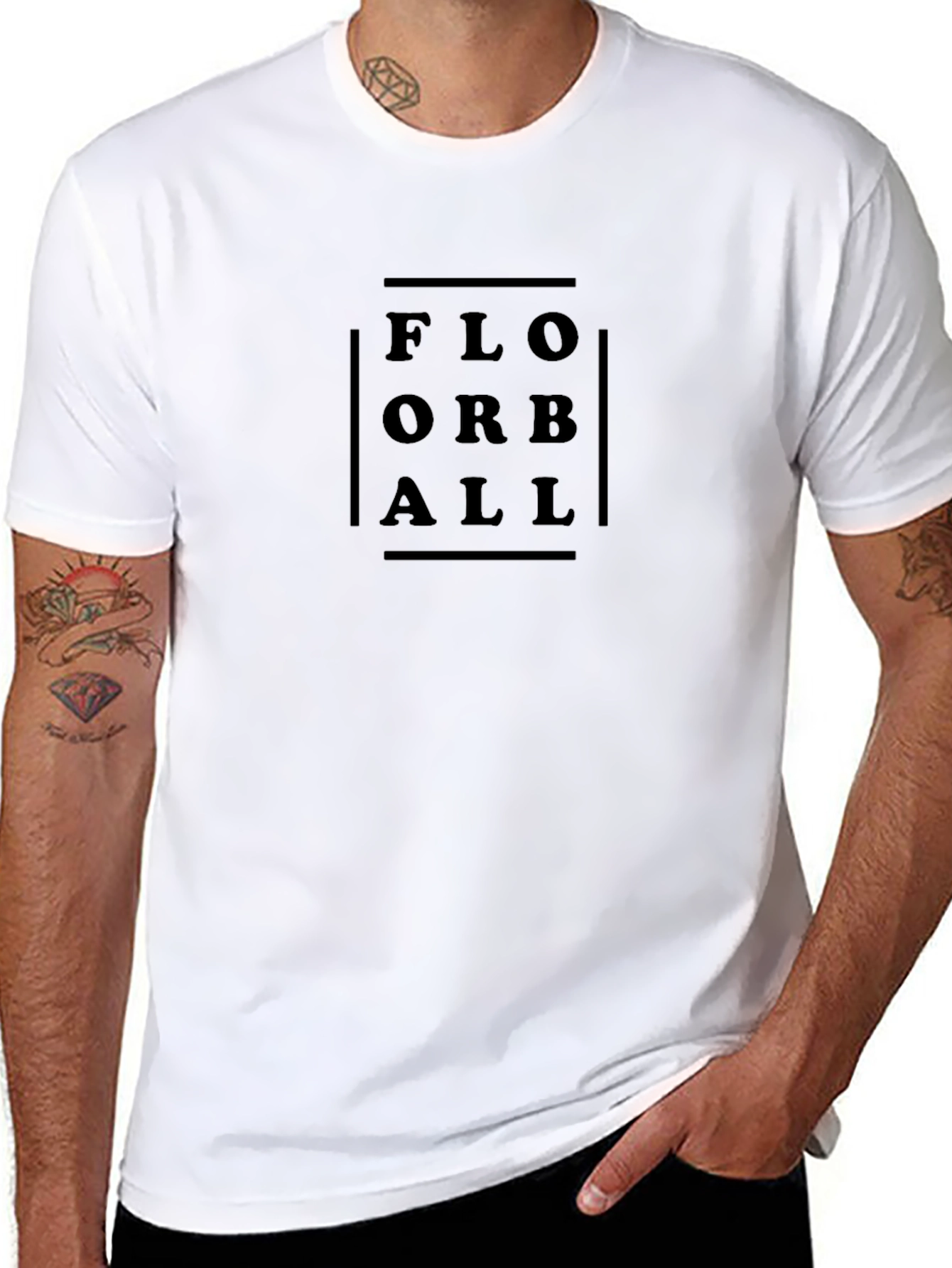 Florball T-Shirt Casual Cotton Tee