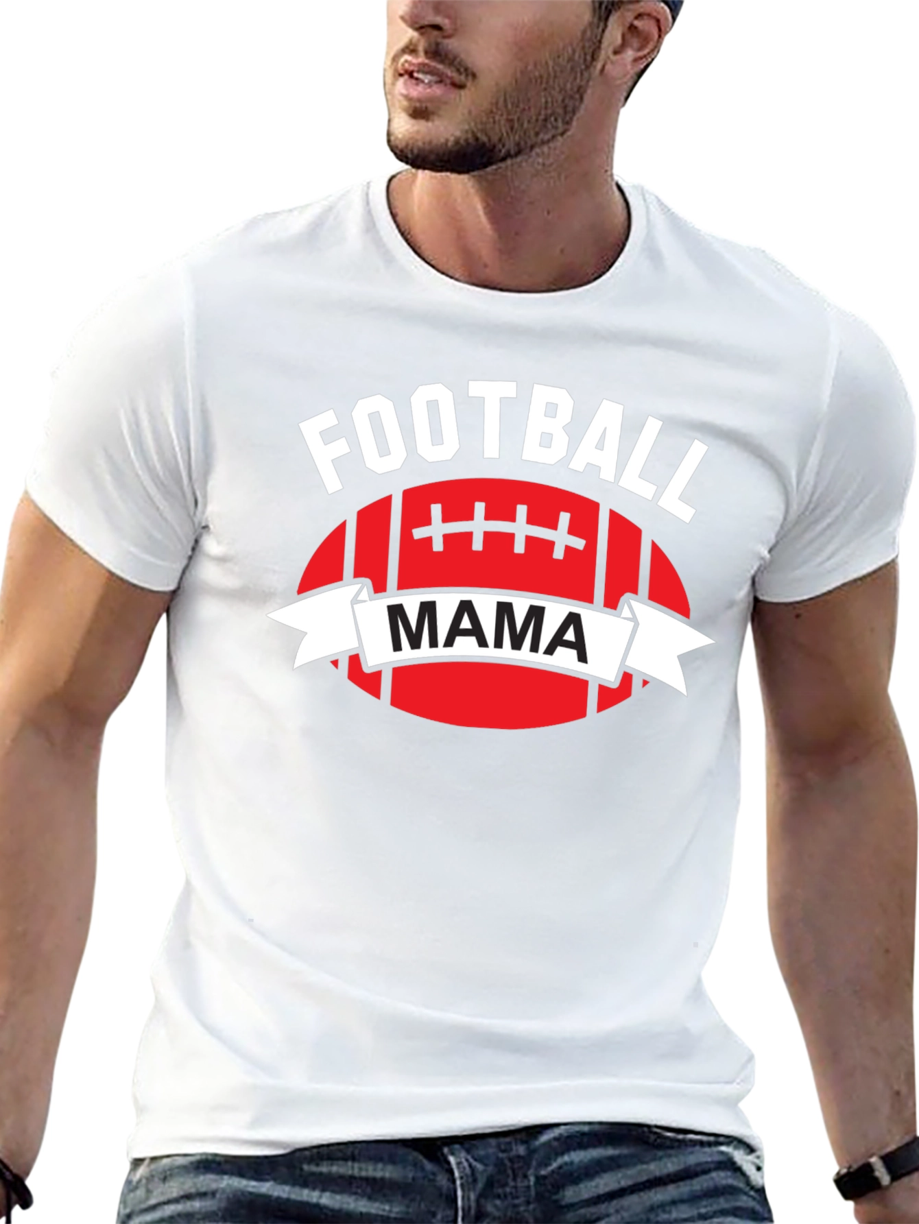 Football Mama Graphic T-Shirt