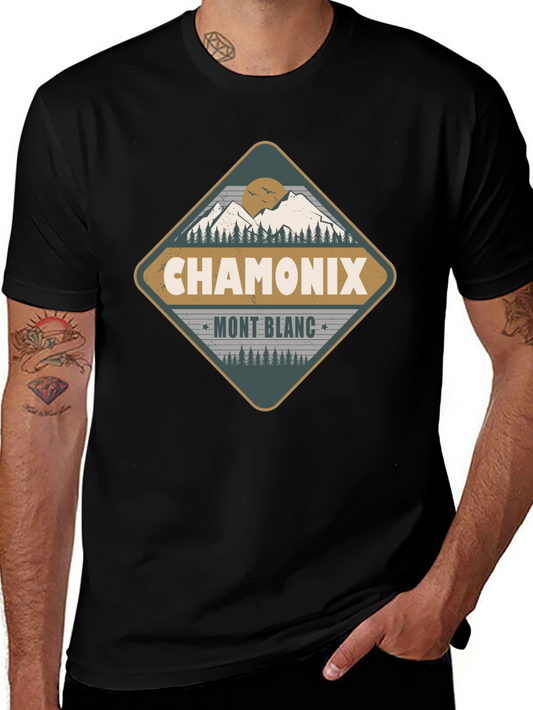 Chamonix Mont Blanc Graphic T-Shirt