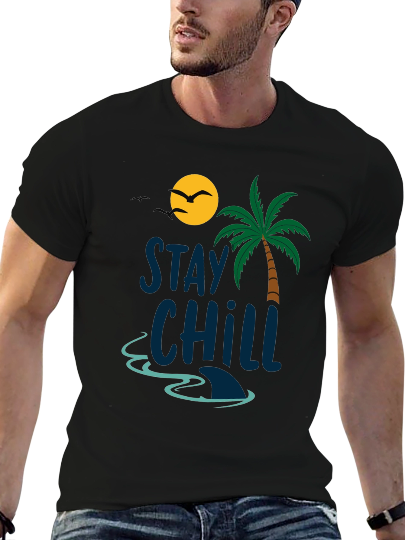 Stay Chill T-Shirt - Beach Vibes Graphic Tee