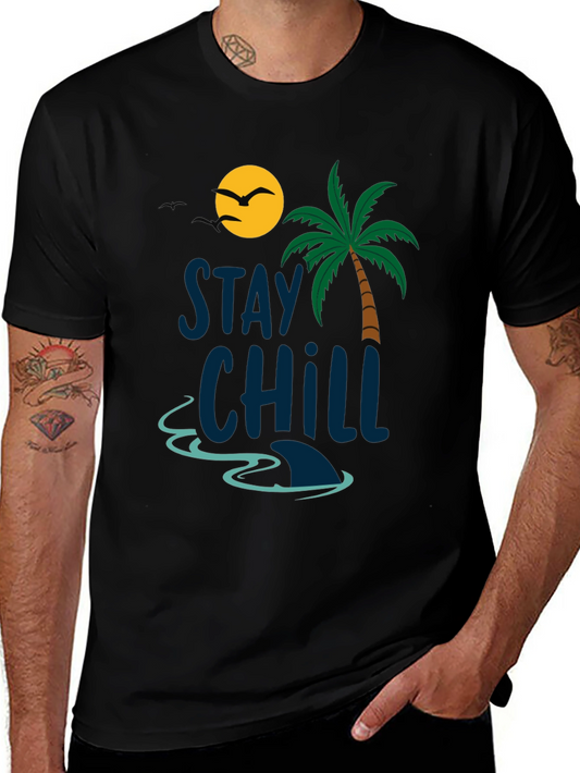 Stay Chill T-Shirt - Beach Vibes Graphic Tee