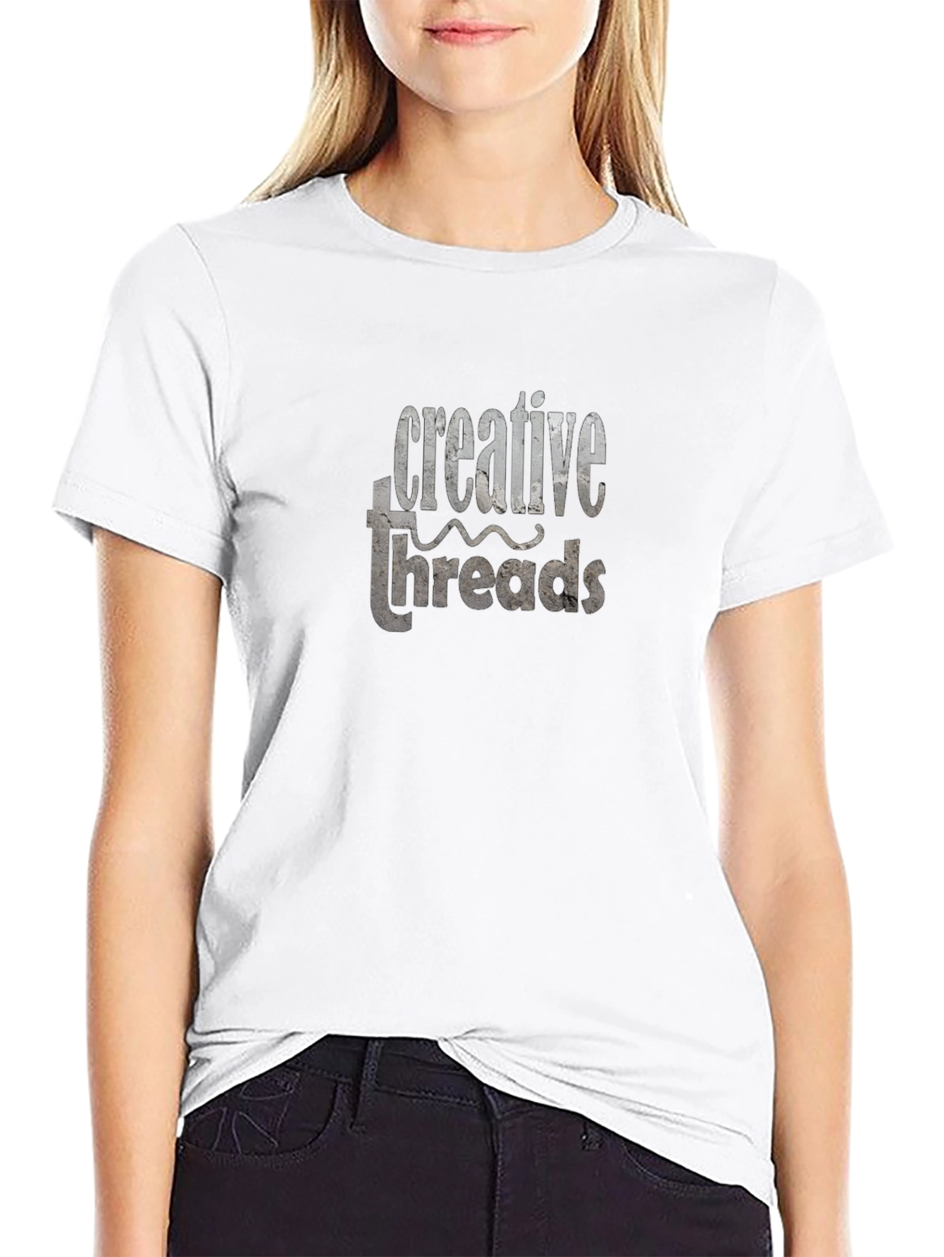 Creative Threads Black Graphic Tee