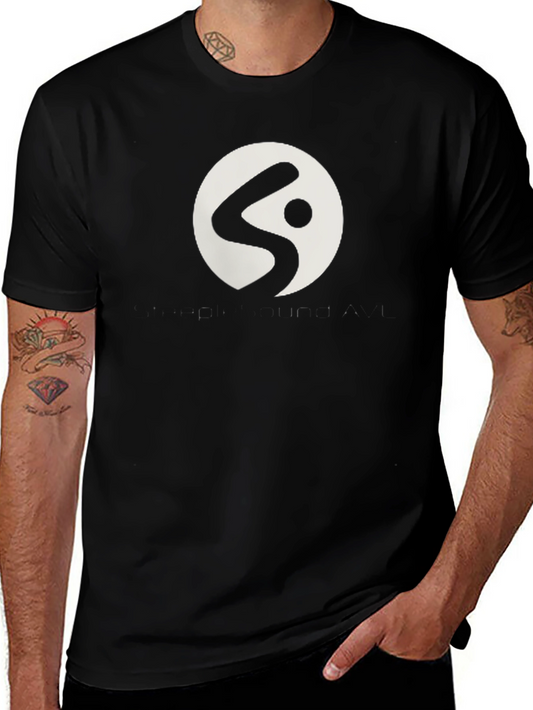 Modern Graphic Tee - Black Casual Shirt