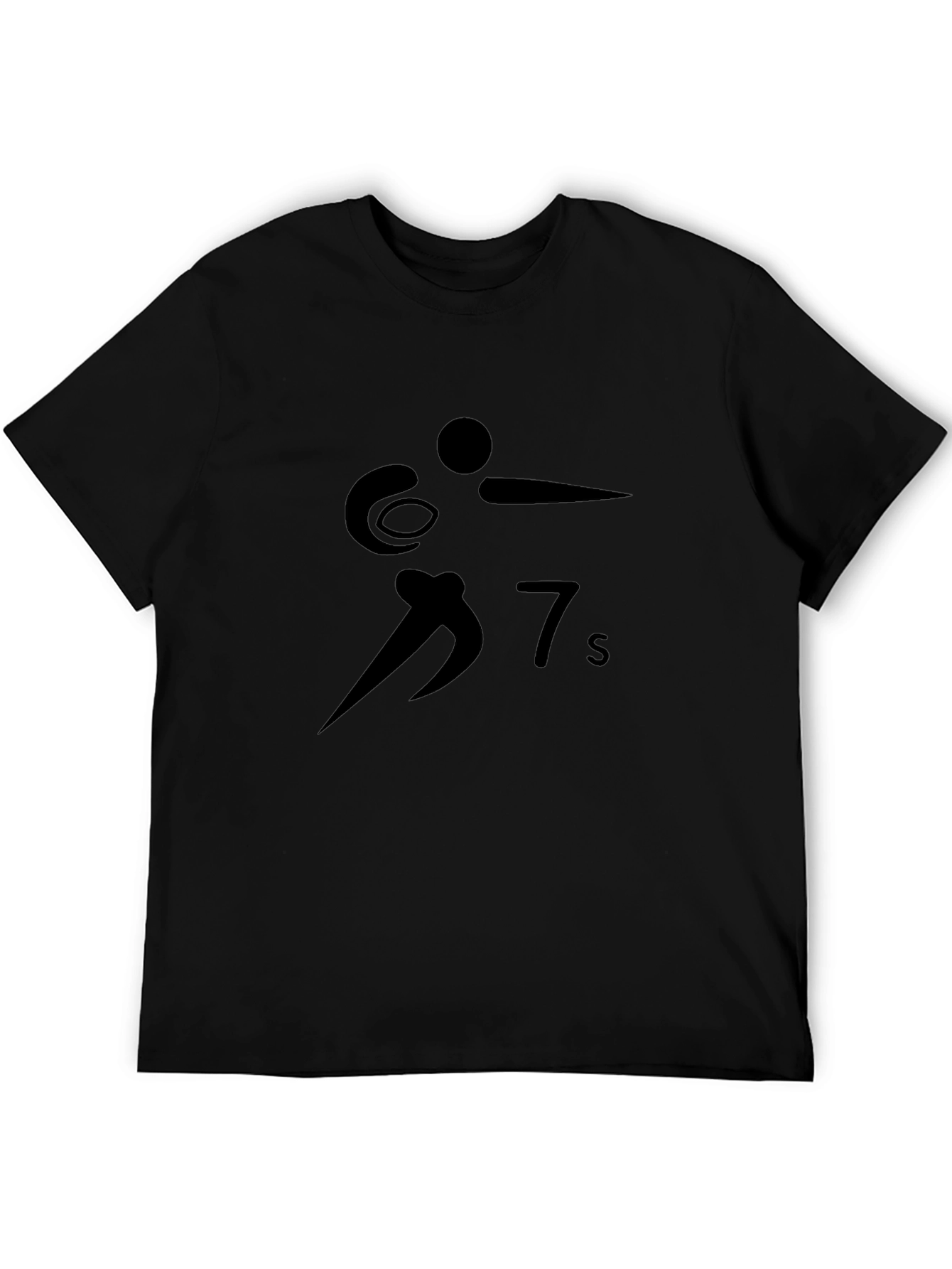 Rugby Sevens Black T-Shirt
