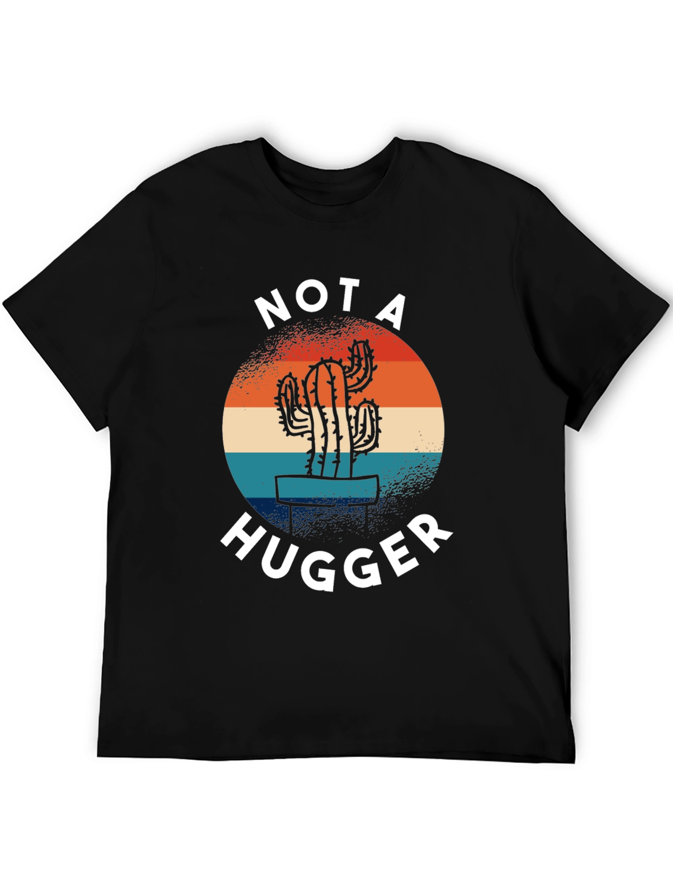 Not a Hugger Cactus Graphic T-Shirt