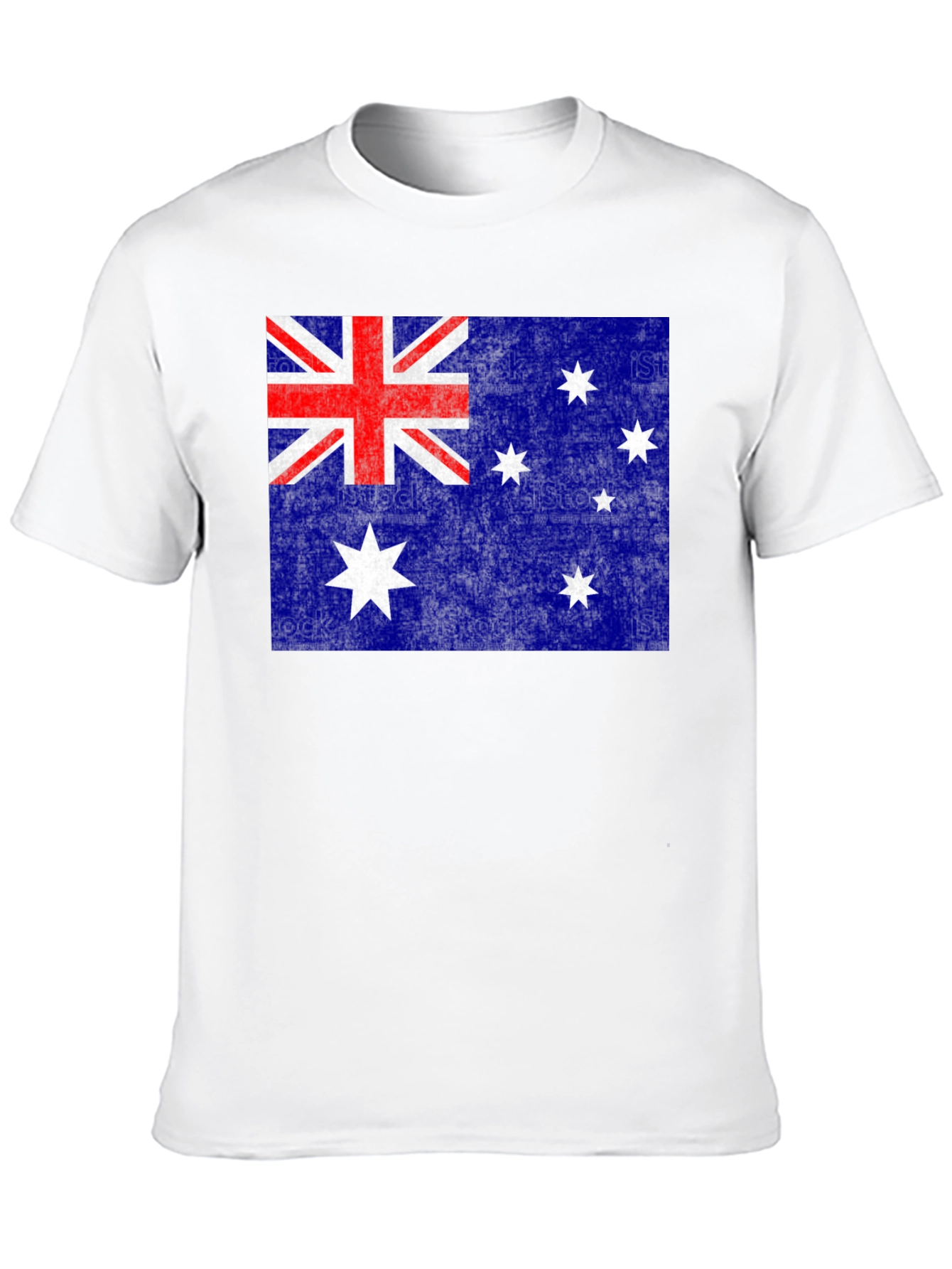 Australian Flag Graphic Tee | Black Cotton Blend