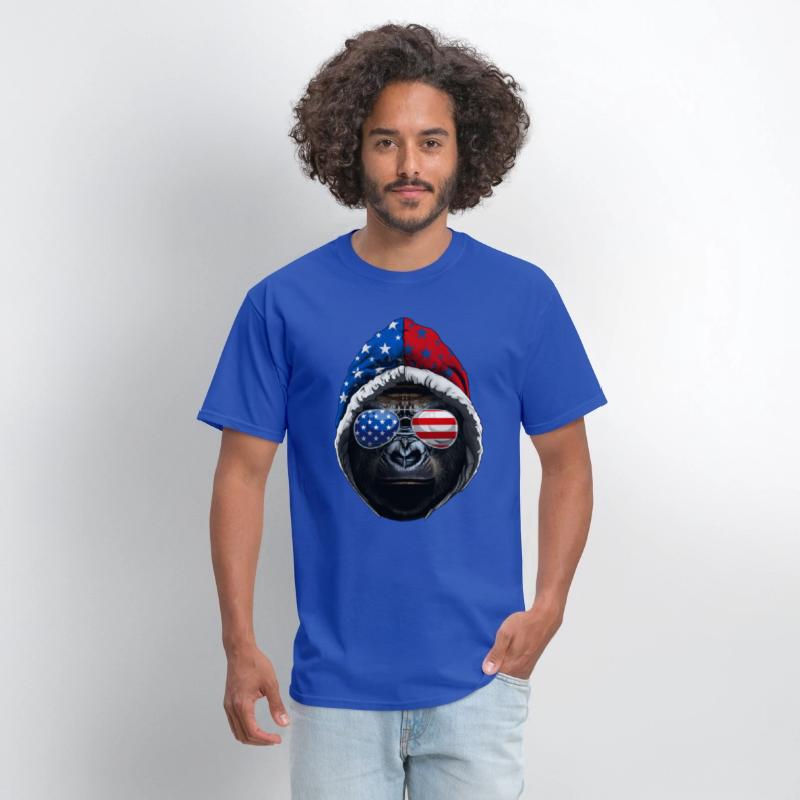 4th Of July Gorilla Lover USA American Flag