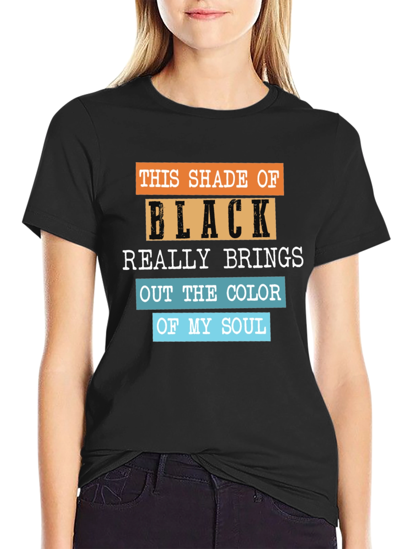 Humorous Shade of Black Graphic Tee