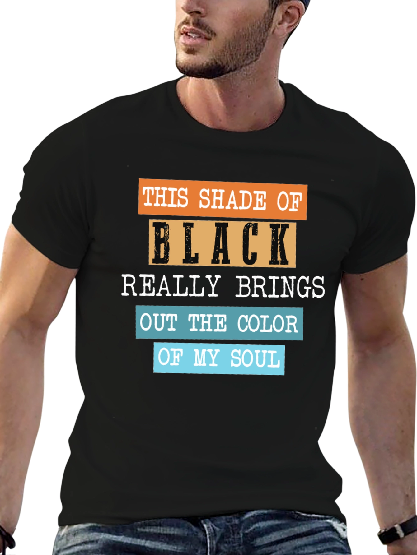 Humorous Shade of Black Graphic Tee