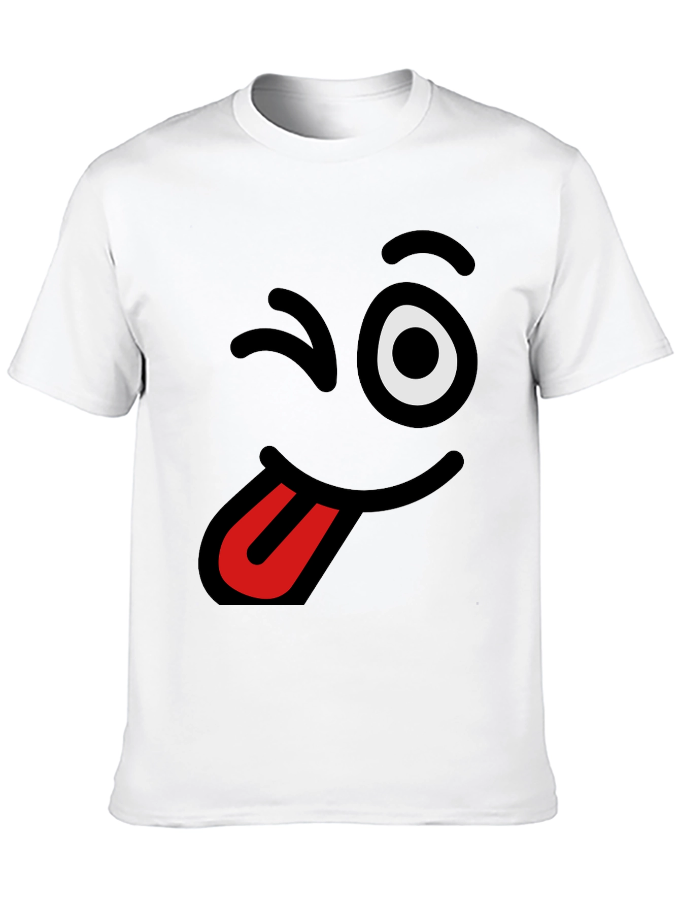 Funny Winking Tongue Emoji T-Shirt