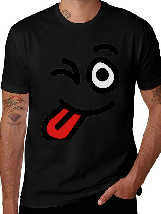 Funny Winking Tongue Emoji T-Shirt