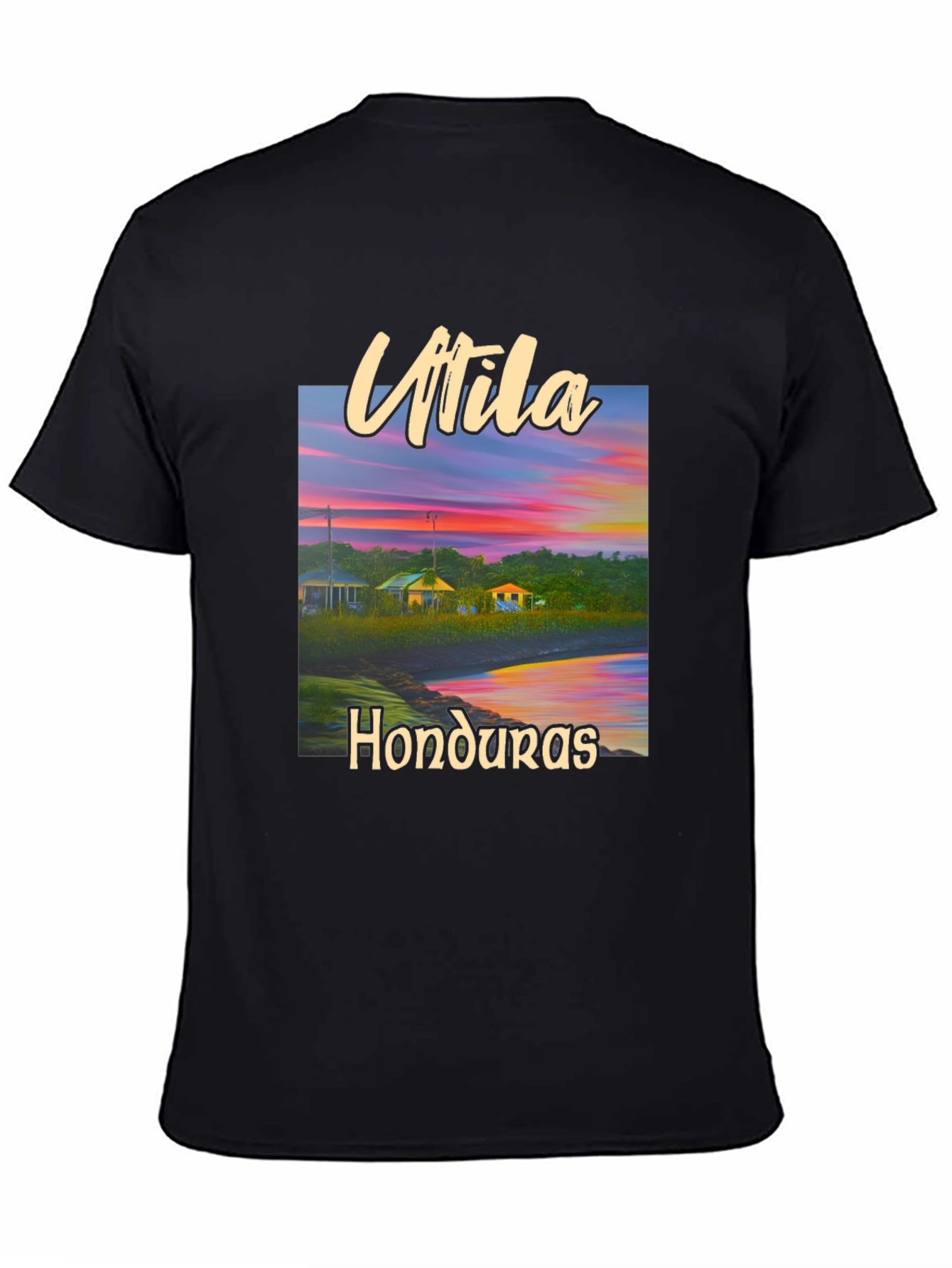 Utila Honduras T-Shirt - Coastal Sunset Tee