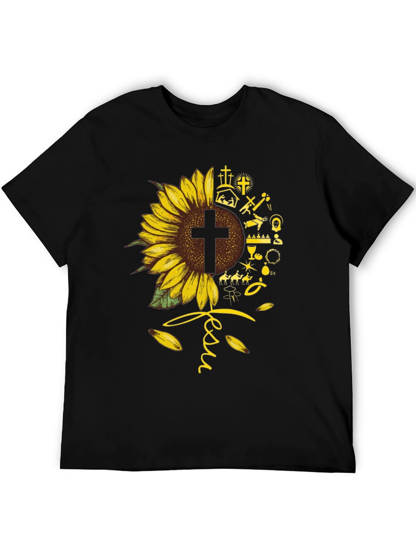 Sunflower Jesus Graphic Tee