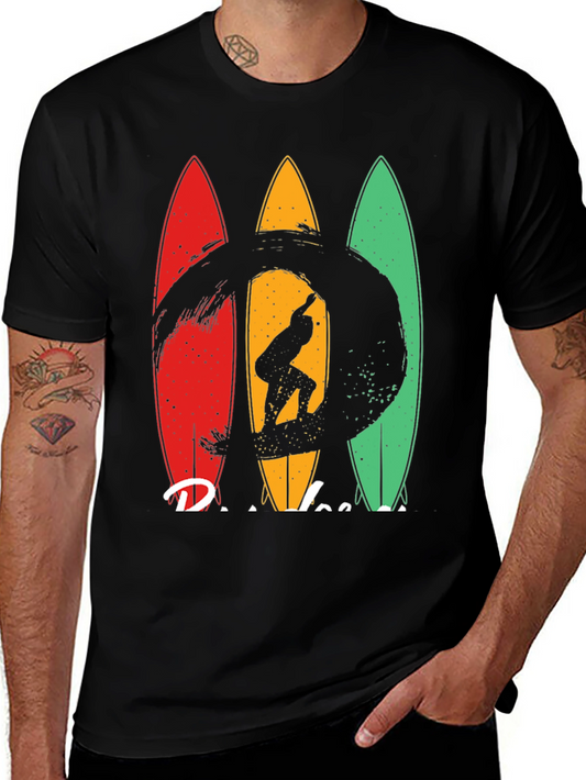 Retro Surfboard T-Shirt - Vintage Surfer Design