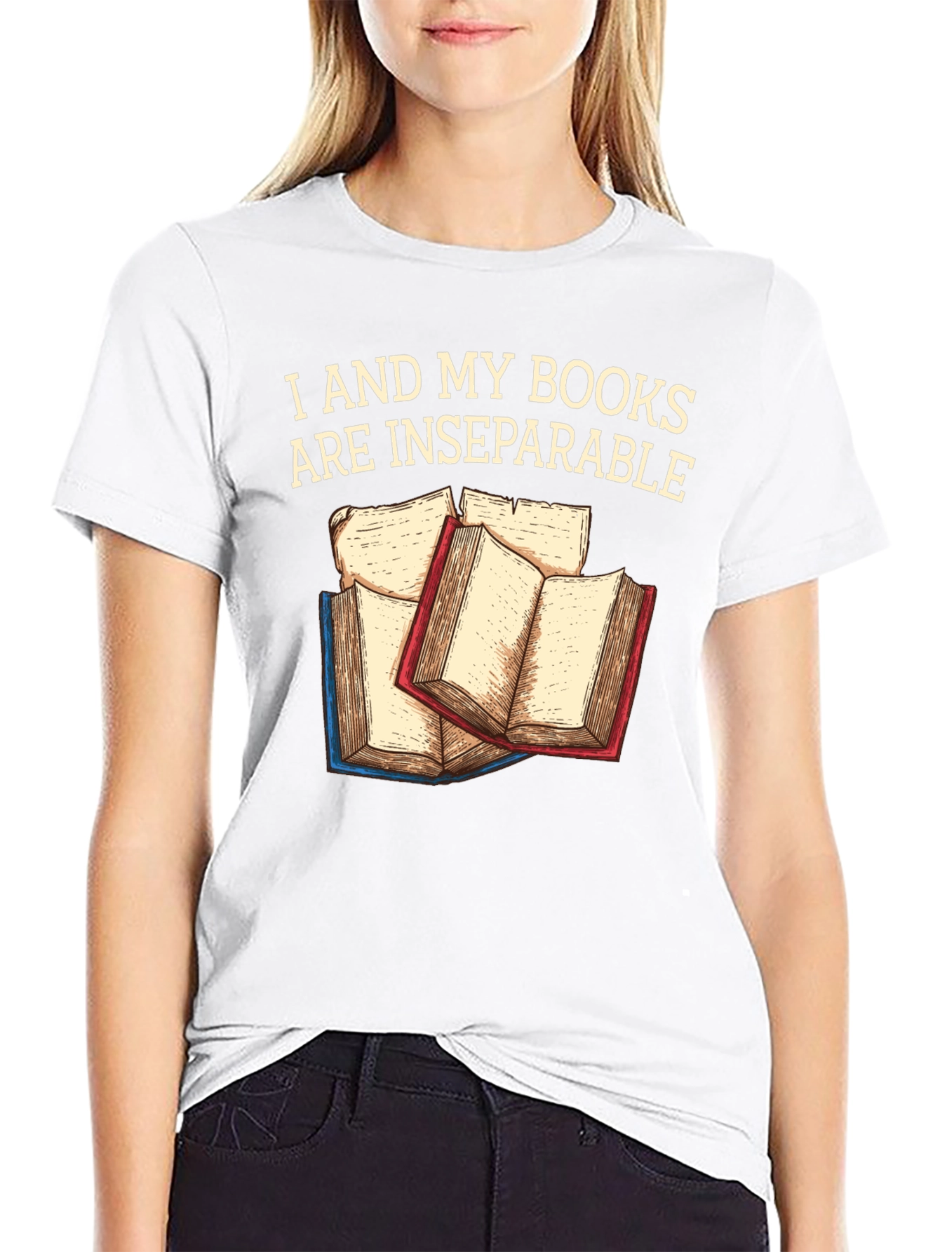 I and My Books Are Inseparable T-Shirt
