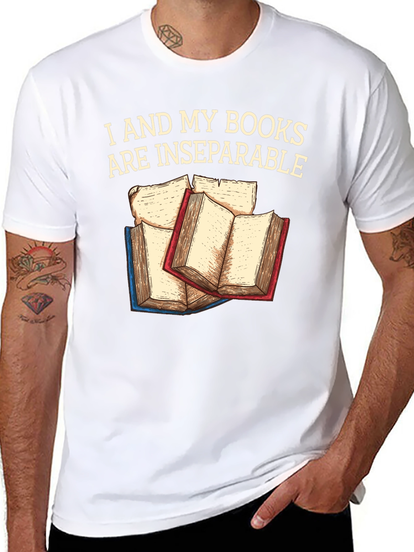 I and My Books Are Inseparable T-Shirt