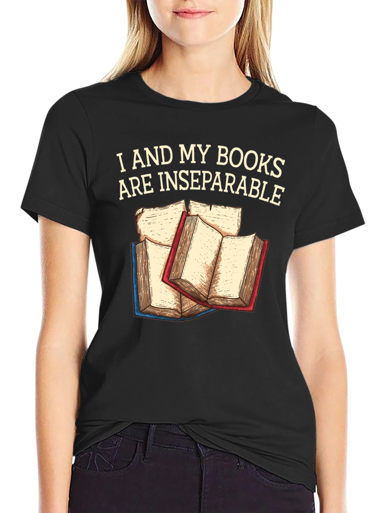 I and My Books Are Inseparable T-Shirt