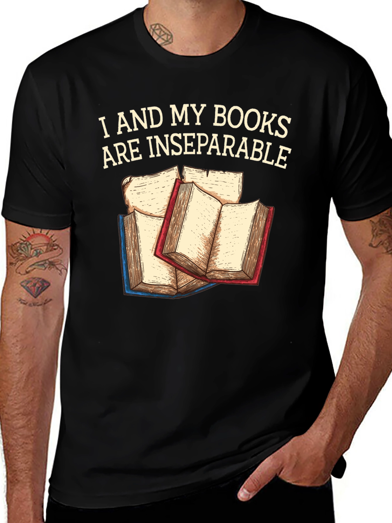 I and My Books Are Inseparable T-Shirt