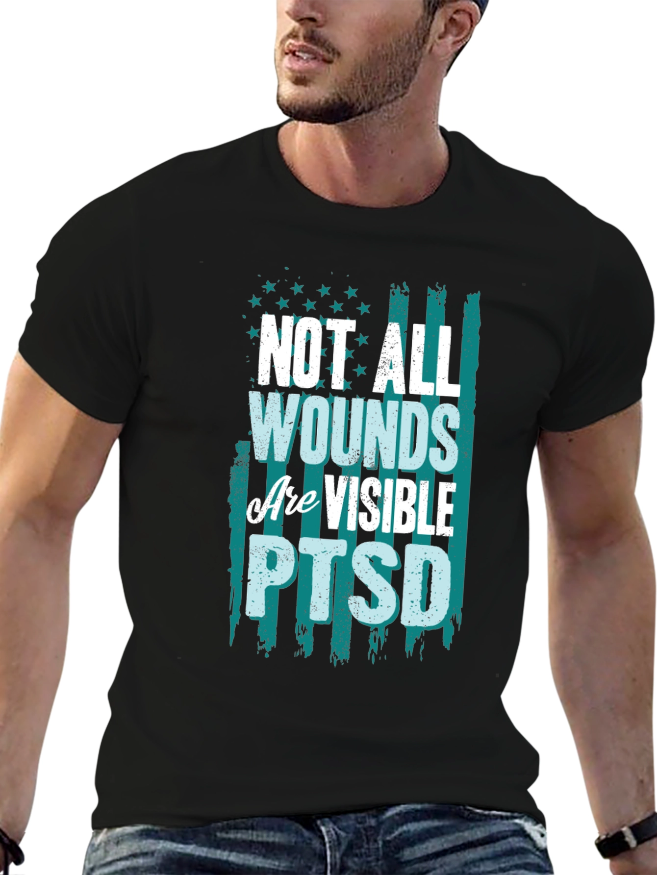 Not All Wounds Are Visible PTSD T-Shirt