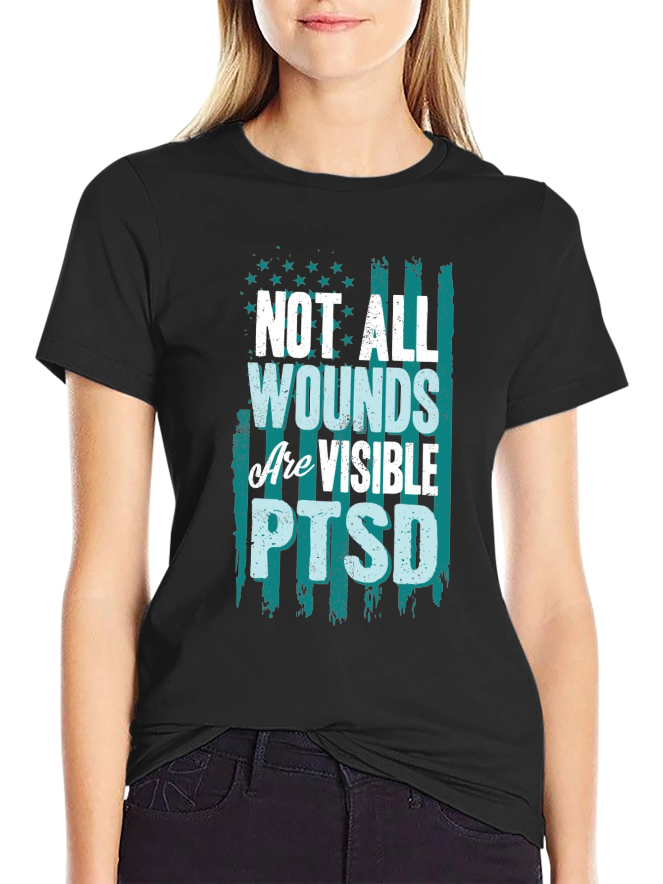Not All Wounds Are Visible PTSD T-Shirt
