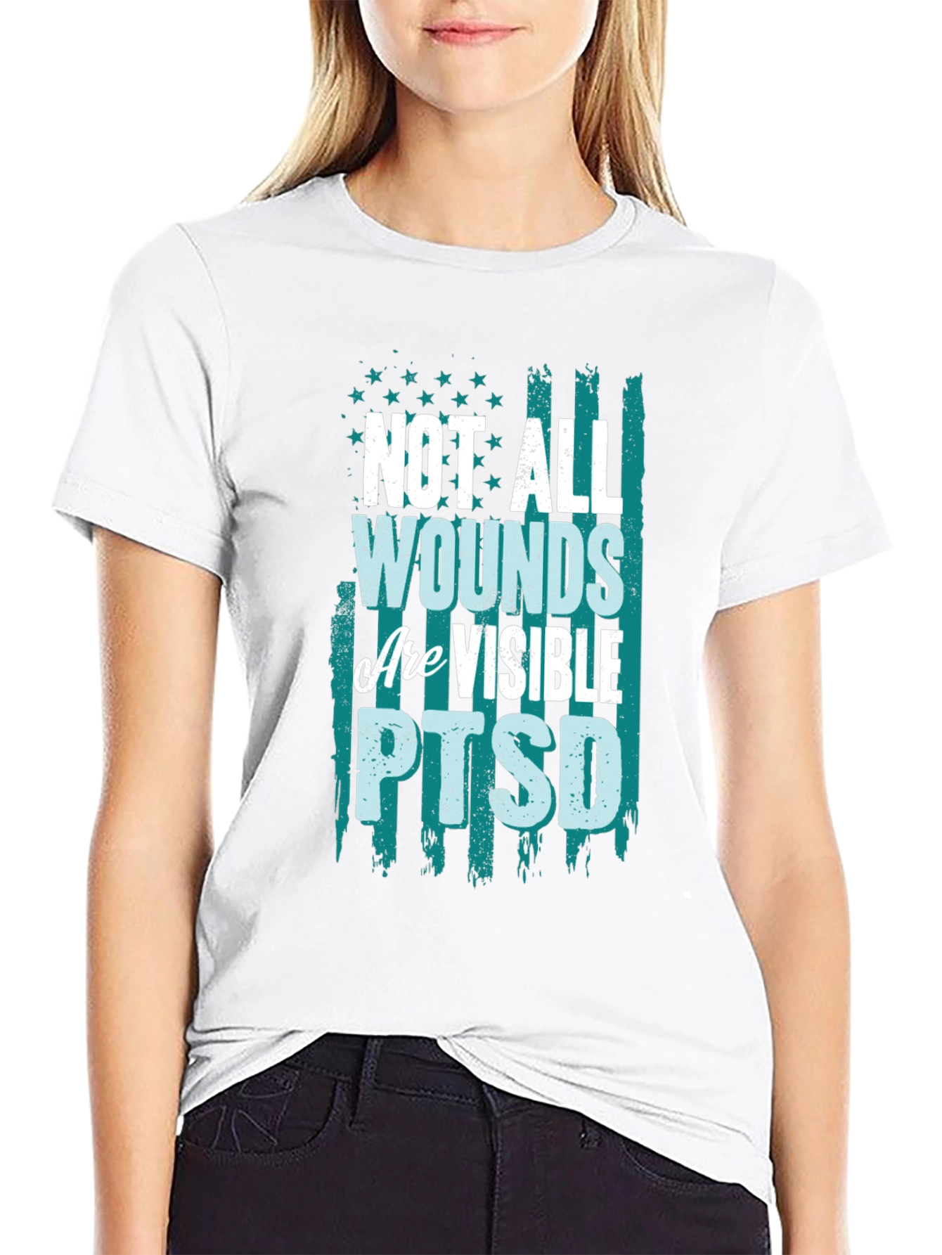 Not All Wounds Are Visible PTSD T-Shirt