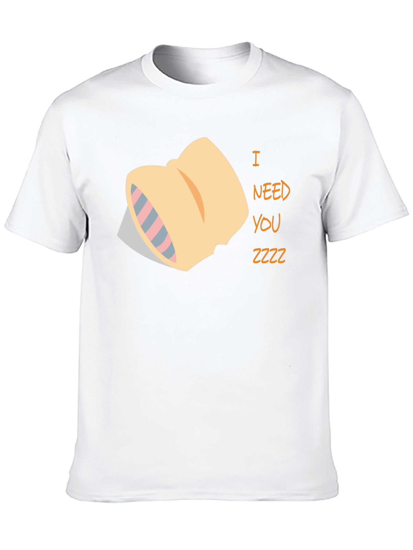 I Need You Zzzz Black T-Shirt
