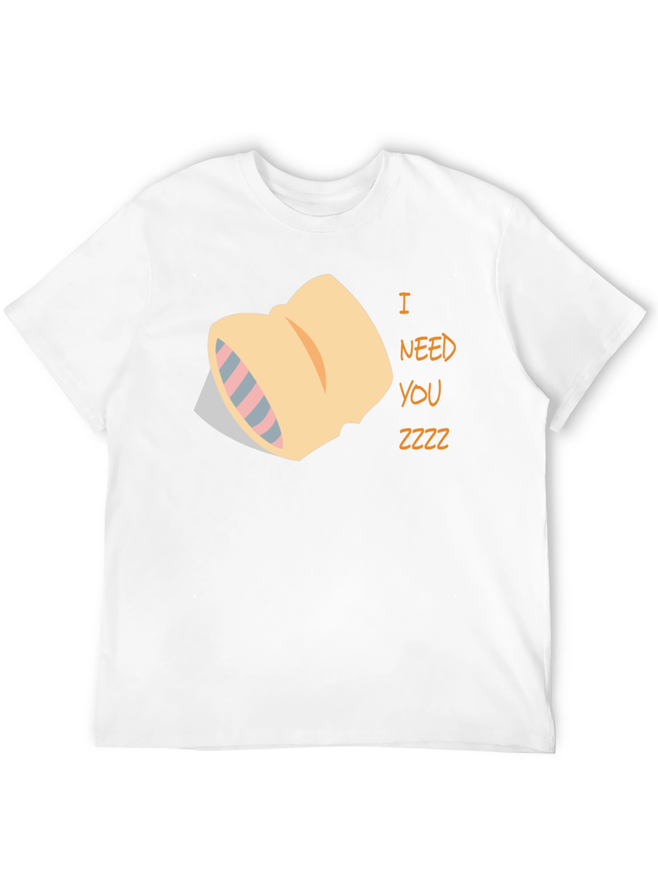 I Need You Zzzz Black T-Shirt