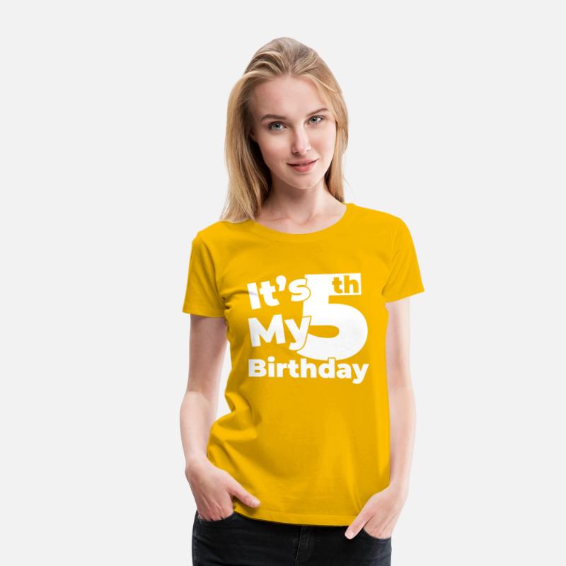 5th Birthday Shirt Its My 5th Birthday 5 Year