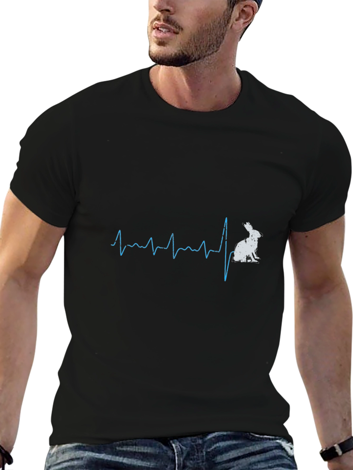 Rabbit Heartbeat T-Shirt - Unique Bunny Lover Tee