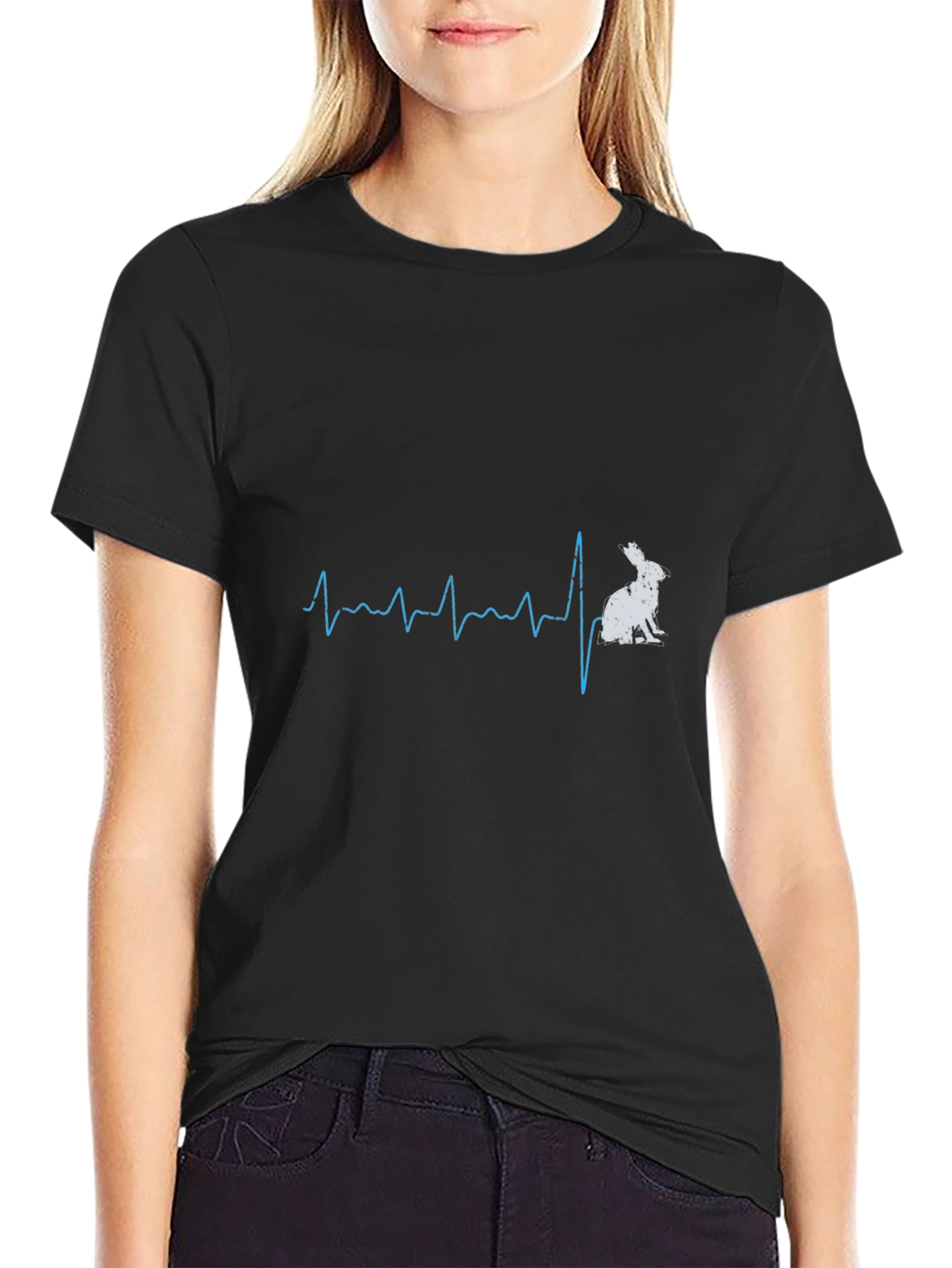 Rabbit Heartbeat T-Shirt - Unique Bunny Lover Tee