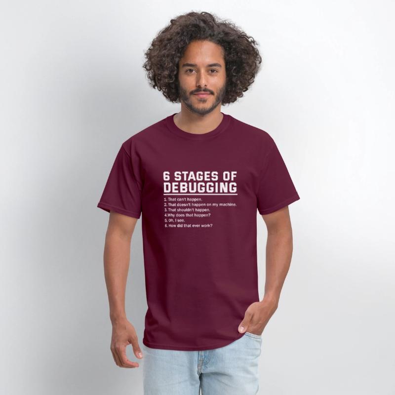 6 Stages of Debugging Funny Software Bug Coding