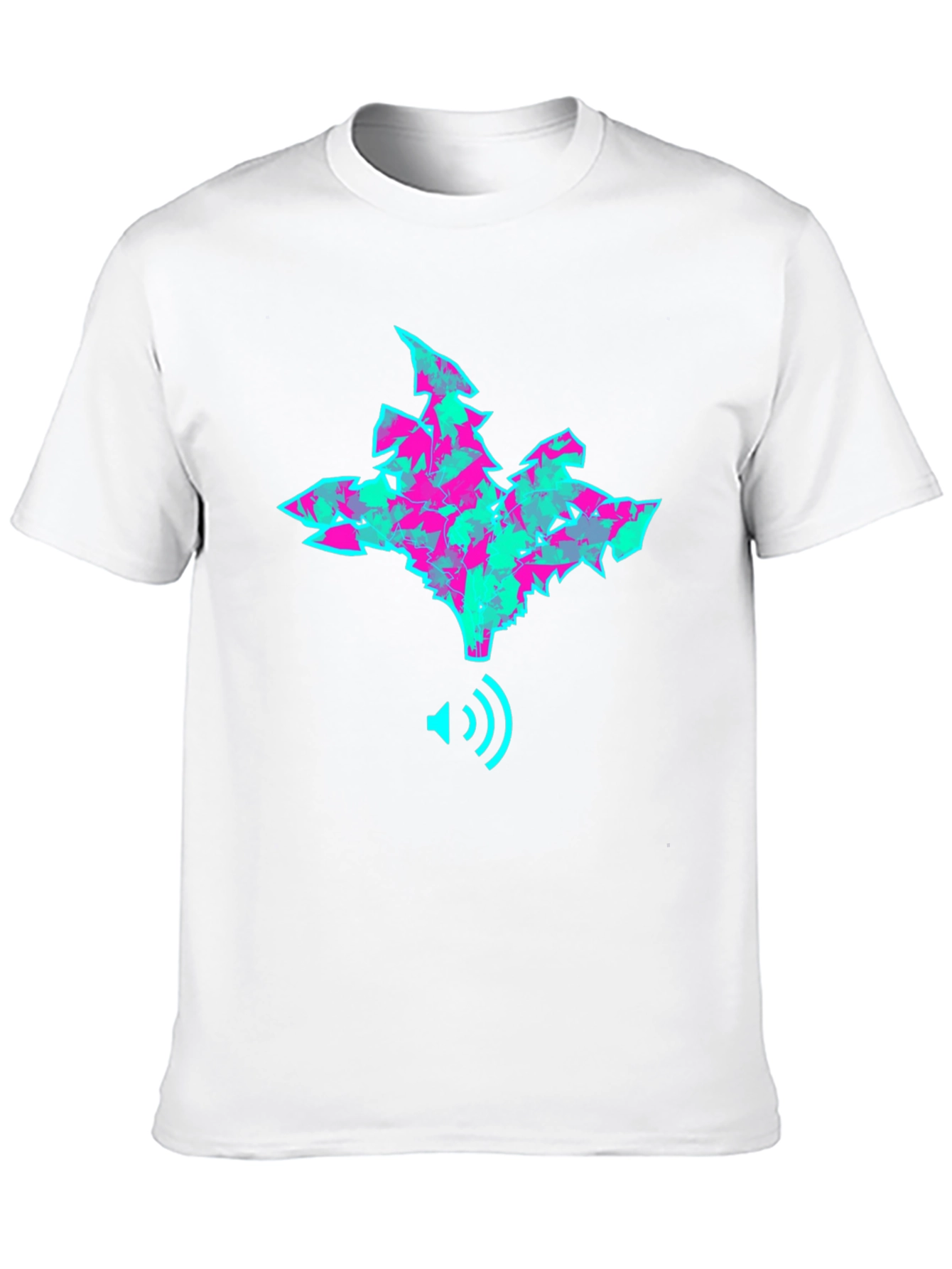Abstract Graphic Print Crew Neck T-Shirt