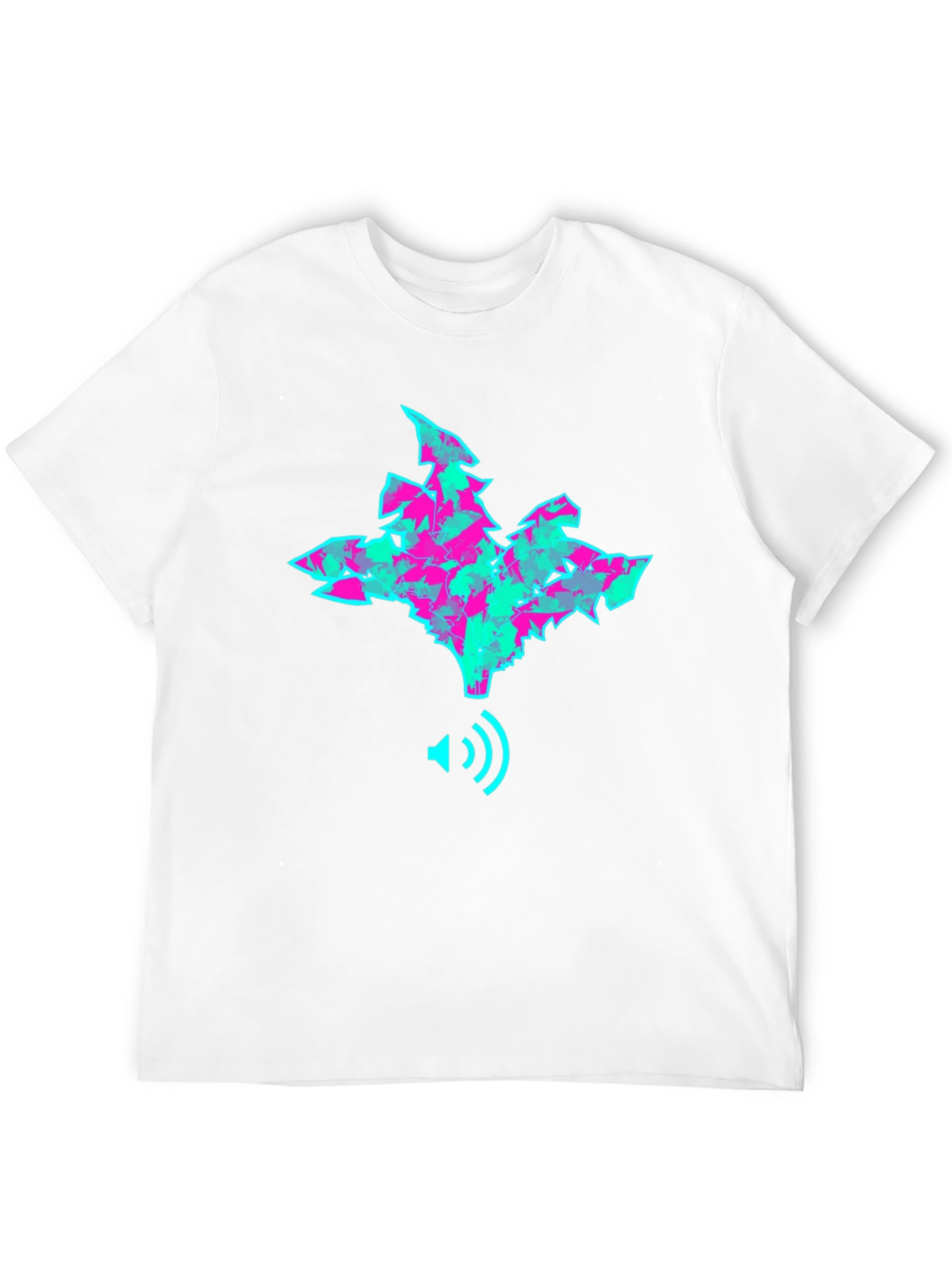 Abstract Graphic Print Crew Neck T-Shirt